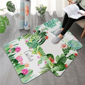 Carpets Cactus Succulent Plants Floor Carpet Non-Slip Laundry Room Mat Decor Balcony Child Living Bedside Area Rug Bath