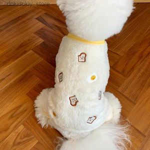 Vestuário de cachorro pet pão de roupa de lã de lã macio e macio de colete para cápsulas para pequenos cachorros gatos chihuahua poodle teddy bichon yorkshire roupas xs l49