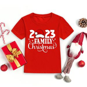 Christmas Family Matching Outfits Dad Mom Kids T-shirt Family Clothes Xmas Party Gifts Tee 2023 Christmas Family Shirt