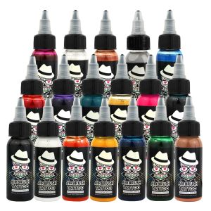 Liefert Ophir 12/18 Farben Temporäres Tattoo Airbrush Pigment 30 ml/Flasche Airbrush -Tinten Pigment für Körperfarbe Ta053