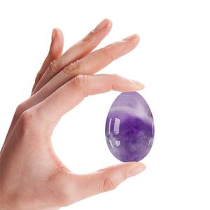 Amethyst Yoni Eggs Set Natural Jade Stone Crystal Yoni Wand Feminin Hygiene Kegel Ball Women Vaginal Muscle Massage Oviterare