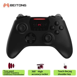 Gamepads Beitong Spartan 2 Kablosuz Bluetooth Gamepad Joystick PC Android için 2.4G Alıcı Oyun Denetleyicisi