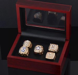 Set di vacanze di alta qualità intera di alta qualità Super Bowl Cowboys 1995 Ring Anello Men039s Set di gioielli ad anello 5PieCelot9410646