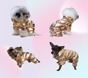 5 Color Whole Big Designer Dog Apparel for Small Large Dogs Winter Pets Coat Waterproof Puppy Jacket Windproof Doggy Snowsuit 2835388