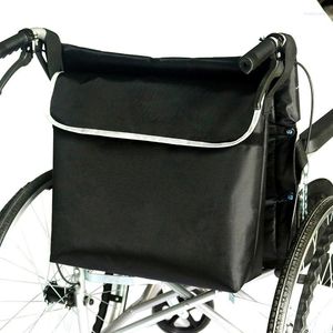 Araba koltukları tekerlekli sandalye sırt çantası torbası ayarlanabilir omuz askısı büyük kapasiteli tekerlek sandalye ve yürüyüşçü aksesuarları yan depolama çantaları