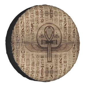 Египетский крест Ankh Cover Cover The Tire для Джипа Хаммера Древнее Египет Иероглифики Автомобильные Колеса Аксессуары