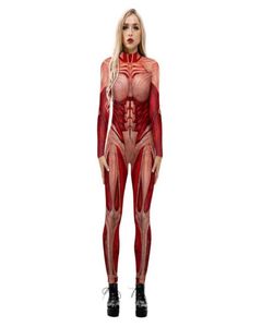 Halloween Frau Angriff auf die Titan -Kostüm Annie Leonhart Cosplay Zentai BodySuit Ladys Girls Anzug G092584429348086748