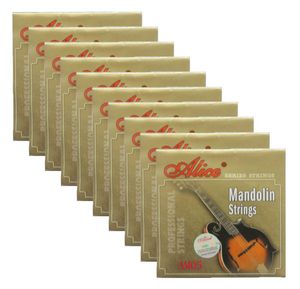 10sets Alice Mandolin سلاسل المغلفة سبيكة النحاس الجرح eadg 8 سلاسل مجموعة AM057593883