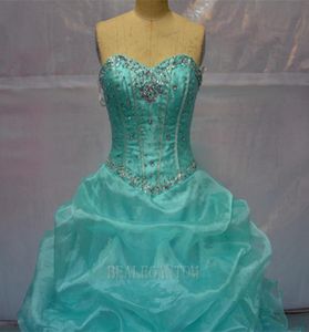 Gerçek Po Stock Seksi Nane Mavi ve Pembe Quinceanera Elbiseler 2021 Fırlatma Sequins Tatlı 16 Prom Pageant Party Gowns 6238335