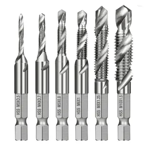 Диспенсер жидкого мыла 6pcs M3-M10 Винт Tap Bits HSS TAPS Countersinc