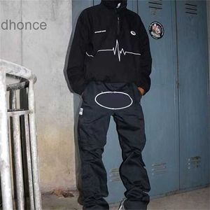 Designerskie spodnie cargo spodnie Męskie spodnie uliczne noszenie Hip Hop wydrukowane spodni wojskowa Retro Multi Pockets Prosty luźne kombinezon para spodni plus mlxxl