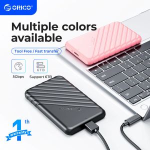 Muhafaza ORICO HDD Muhafaza SATA, USB 3.0 HDD Durum 5 Gbps Harici Sabit Sürücü Muhafazası 2,5 inç 7 ~ 9.5mm HDD SSD ile uyumlu