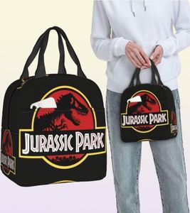 Anpassad Jurassic Park Bag Women Warm Cooler Isolated Lunch Box For Kids School 2207114311985