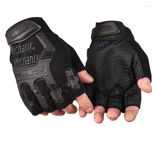 Cycling Gloves Tactical Military Paintball S Soldier Combat Anti-Skid Bicycle Half Finger Men Clothing