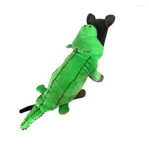 Abbigliamento per cani coccodrillo verde coccodrillo medio grande pet dog cappotto vestiti caldi per inverno