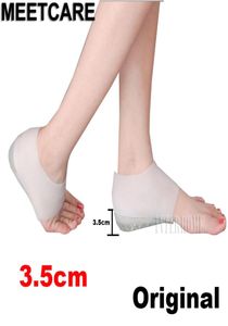 Original 1Pair Invisible Height Increase sock gel Insole 25 To 35CM Heels Gel Socks Plantar Fasciitis Brace Relieves Foot Pain4722434