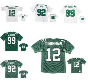 Zszywane koszulki piłkarskie Randall Cunningham Reggie White Jerome Brown Brian Westbrook Michael Vick Mesh Legacy Emerat Retro Classics Jersey Men S-6xl