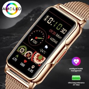 Zegarki Lige moda inteligentna zegarek Women Mężczyzn Sports Fitness Tracker inteligentny bransoletka Lady IP67 Wodoodporny smartwatch dla telefonu Huawei Xiaomi
