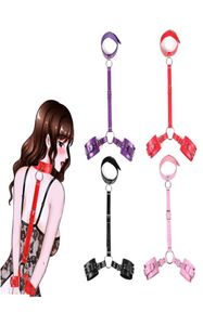 Massage Backhand tied Bdsm Bondage Restraint with Collar and Handcuffs Slave Fetish Bondage Gear Erotic Sex Toys For Couples Adult4799938