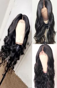 Body Wave Peruka Blue Bezpełne koronkowe peruki Brazylijskie Remy Włosy koronkowe przednie ludzkie włosy z włosami dla kobiet w Preplucked5504465