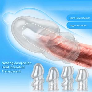 Cockrings Dick Cock Ring per uomini Reusibile Ingrancente silicone Glande Glande Mascelliere Male Pravingkin Delay Eiaculazioni Sex Toys 2106294676952