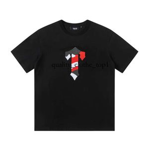 Haikyuu Fashion Play Brand Trapstar London Londres Impressão High grama pesada Anime de algodão duplo Casual Camisa de manga curta masculina Camiseta feminina Camiseta S-xl 261