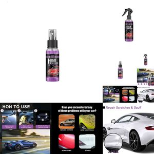 Ny spray 30/100 ml Auto nano keramisk beläggning polering sprayande vax bilfärg repreparation remover carcleaner