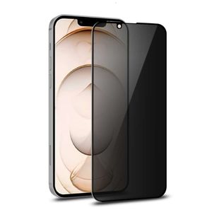 Dökme Sipariş 3D iPhone 5D Kavisli Anti-Spy Temperli Cam Protector 15 Pro için Tam Casus Anti Ekran