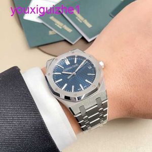 Первая атмосфера AP Bristwatch Royal Oak Series 15510ST Blue Disc Mens Business Fashion Leisure Sports Watch Set Set