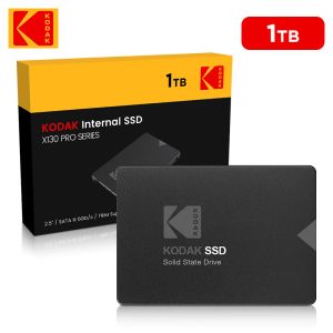 Kör 100% ORIGINAL 1TB KODAK X130 PRO 2.5''SATA3 SSD 1TB HDD Internt Solid State Drive -hårddisk för LaptopDesktop Free Frakt