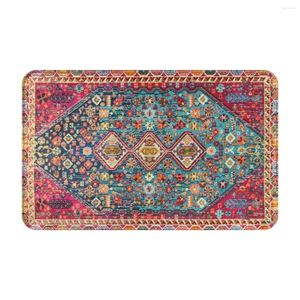 Carpets Antique Moroccan Style Fabric Doormat Rug Carpet Mat Footpad Bath Anti-slip Entrance Kitchen Bedroom Durable Washable