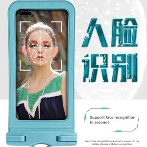 IPX8 Vattentät telefonfodral Undervattensskärm Touchable Phone Pouch för iPhone Xiaomi Samsung Airbag Swim Bag Cover upp till 7.4 tum
