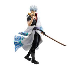 Gintama Sakata Gintokiアクション図18スケールペイントフィギュアバトルバージョンSakata Gintoki PVCフィギュアToy Brinquedos Anime Q07223303441