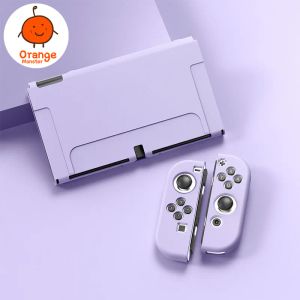 Casos 7 polegadas de fosco macio tpu silicone transparente case de proteção para troca de ns switch OLED ANTIFAL