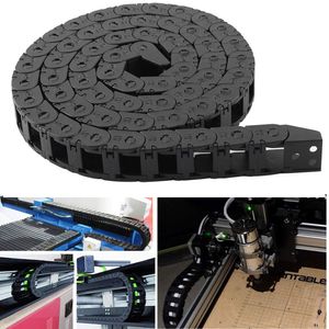 Drag Chain Semi Enclosed Type Adjustable Cable Wire Carrier 1M Plastic Flexible Nested Drag Chain Cable Track for for 3D Printer