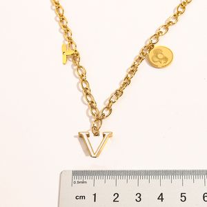 Good Sell Diamond Letter Pendant Men Womens Designer Necklace Pendants 18k Gold-plated Stainless Steel Brand Necklaces Pearl Choker Jewelry Gifts