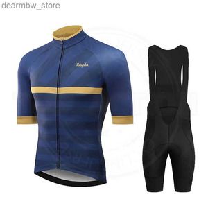 Cycling Jersey Sets 2024 Summer Breathab mens Cycling clothing MTB Rapha Cycling jersey men Wear Cycling Uniform Cycling Bib Set Ropa de Ciclismo L48