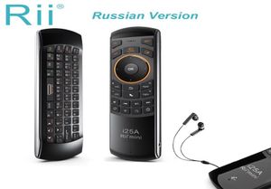 RII 2 mini -teclado sem fio Mouse de mouse controle remoto com fone de ouvido para TV inteligente Android TVBox Firetv 2103159323951