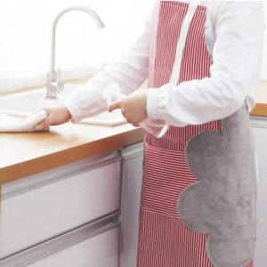 Table Mats 1PCS Wipeable Hand Apron Female Smock Pocket Waterproof Oil Kitchen Cute Overalls Adult Cooking
