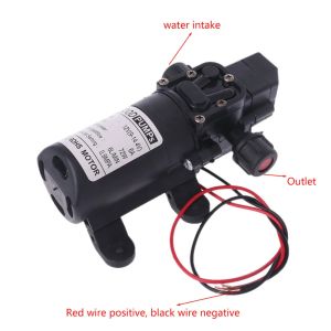 Micro DC 12V 70W 130PSI 6L/Min Water High Pressure Pump Diaphragm Self-priming Pump Agricultural Electric Spray Pump