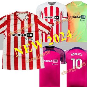 24 25 Sunderland Home Away Third 2024 2025 Soccer Jerseys Stewart Simms Roberts Amad Clarke Dajaku Embleton Evans Nien Football Shirt Pritchard Mens Kids Kit