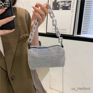 Handbags Bling Diamond Design Small Crossbody Messenger Bags for Women 2022 Summer Trend Luxury Fashion Travel Shoulder Handbags Purses