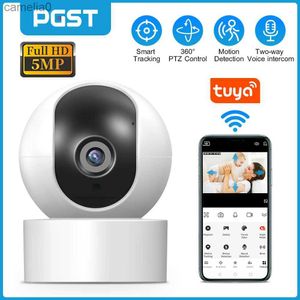 IP -Kameras PGST IP -Kamera 1080p Innenkörper -Erkennung Nachtsicht WiFi Camera Baby Monitor PET -Kamera für Sicherheitssystem PG107C240412