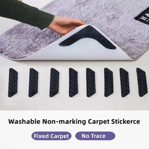 Bath Mats Bathroom Carpet Anti-slip Sticker Reusable Washable Anti Curling Fixed Patch Floor Rug Mat Tape Gripper Corners Pad