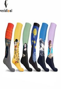 2030 mmHg Compression Socks Mans Gogh Målande kreativt företag Tryckcirkulation Ortopediskt stöd Strumpor Slog Socks8238507