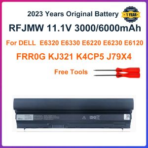 Batterien 11.1V 6000MAH RFJMW 7FF1K Laptop Batterie für Dell Latitude E6320 E6330 E6220 E6230 E6120 FRR0G KJ321 K4CP5 J79X4