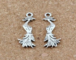 100pcs Antique Silver Phoenix Charms Pendants For Jewelry Making Earrings Necklace And Bracelet 115x32mm A2528289190