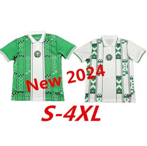 S-4XL 2024 VM Nigerian Okocha Soccer Jersey Home Away 23 24 Away Okechukwu Ighalo Ahmed Musa Ndidi Mikel Iheanacho Football Shirts Men 999