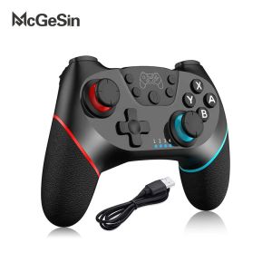 Gamepads McGesin Gamepad Bauter Gyroscope Joystick Wireless Bluetooth Switch Controller für Console Pro mit 6AXIS -Sensor