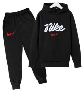 2022 Child tracksuit sets Boys girls Outdoor sports clothes Sets 3 to 14 years Jogging Hoodie pants Clothes for Teenagers 211020786364566